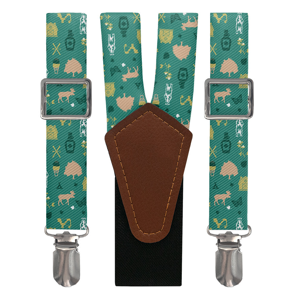 Vermont State Heritage Suspenders - Main View - Knotty Tie Co.