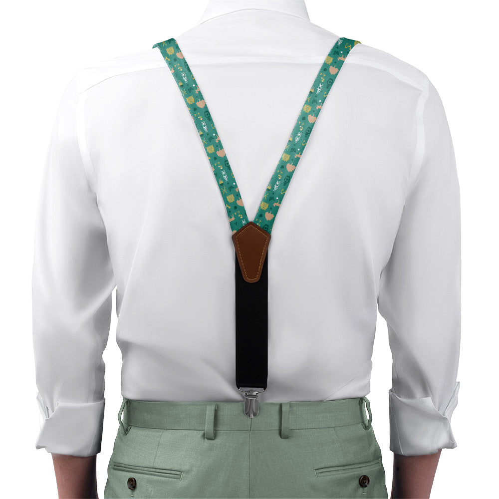 Vermont State Heritage Suspenders - On Model Front View - Knotty Tie Co.