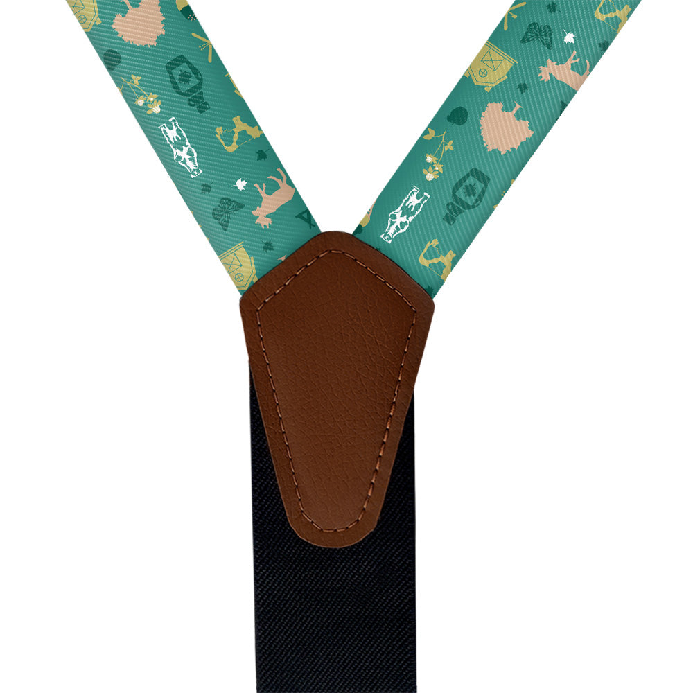 Vermont State Heritage Suspenders - Vegan Leather Y-Back - Knotty Tie Co.