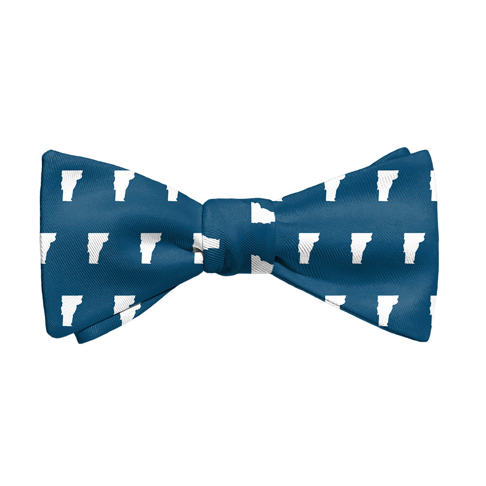 Vermont State Outline Bow Tie - Adult Standard Self-Tie 14-18" -  - Knotty Tie Co.