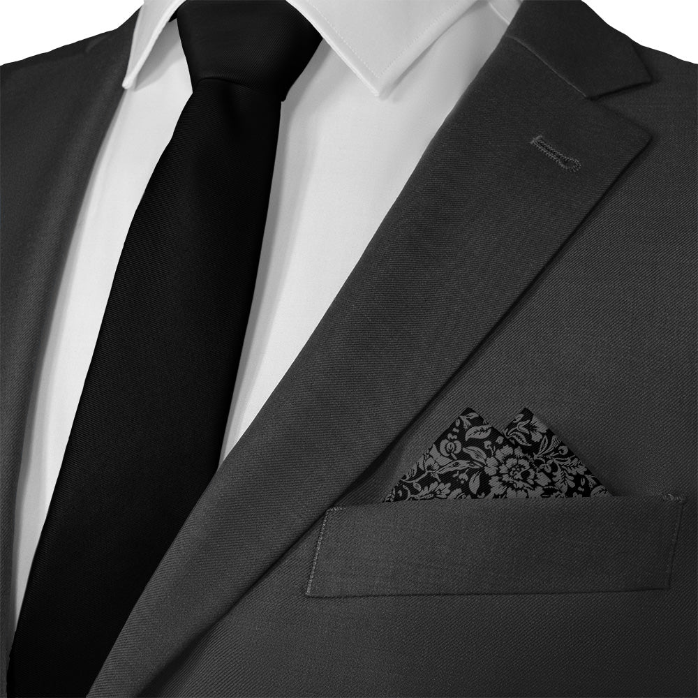 Vintage Bloom Pocket Square - Matching Necktie - Knotty Tie Co.