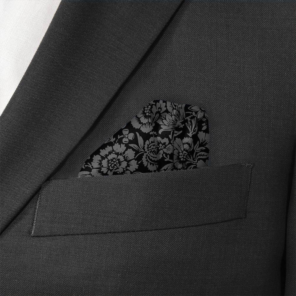Vintage Bloom Pocket Square - Wave Fold - Knotty Tie Co.