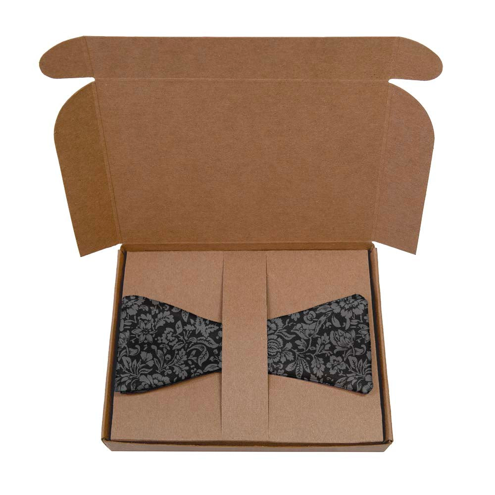 Vintage Bloom Bow Tie- Kraft Gift Box Packaging - Knotty Tie Co.
