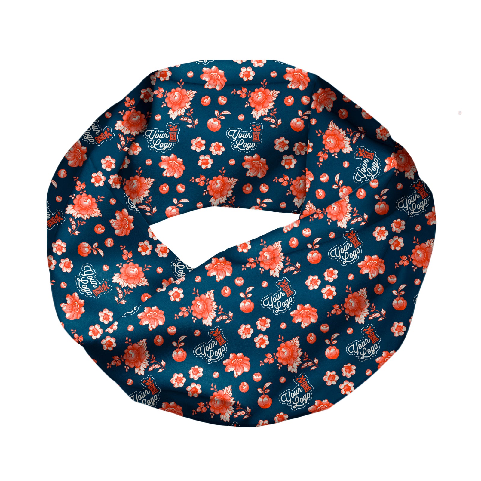 Vintage Blossom 2 Infinity Logo Scarf - Knotty Tie Co.