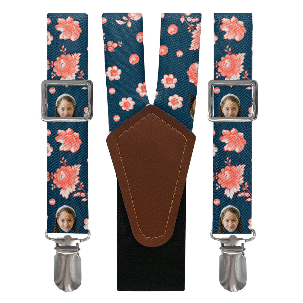 Vintage Blossom Photo Suspenders - Main View - Knotty Tie Co.