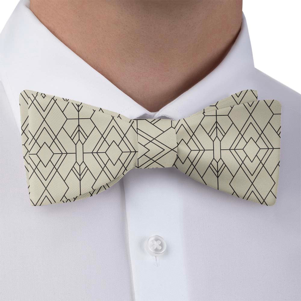 Vintage Deco Bow Tie - Bow Tie with Dress Shirt - Knotty Tie Co.