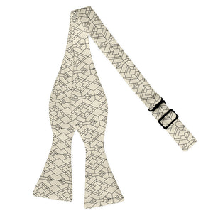 Vintage Deco Bow Tie - Self Tie Flat - Knotty Tie Co.