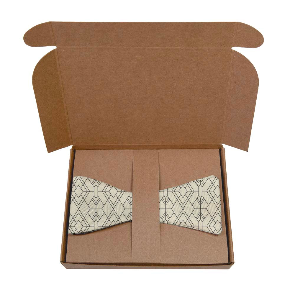 Vintage Deco Bow Tie- Kraft Gift Box Packaging - Knotty Tie Co.