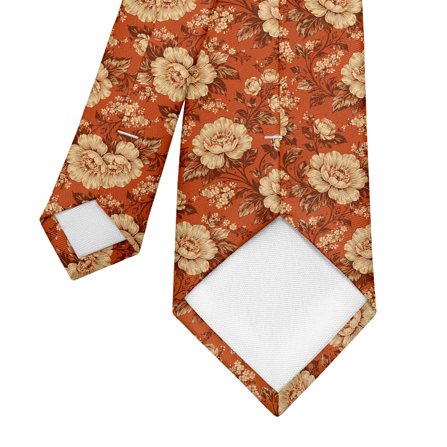 Vintage Floral Necktie - Tipping - Knotty Tie Co.