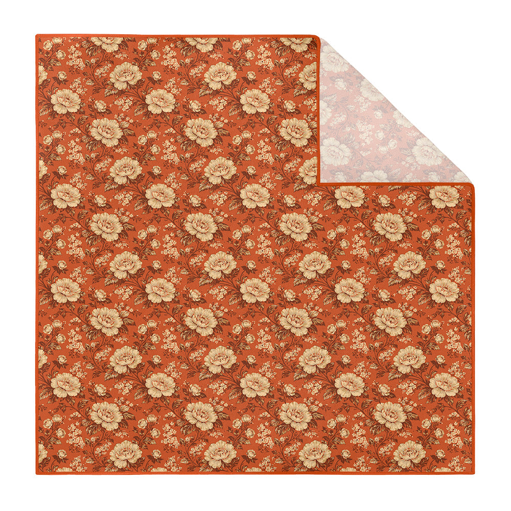 Vintage Floral Pocket Square - Printed - Knotty Tie Co.