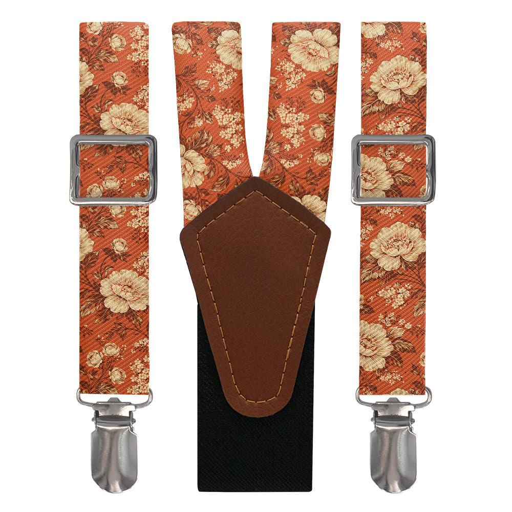 Vintage Floral Suspenders - Main View - Knotty Tie Co.