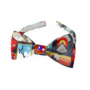 Vintage Ski Patches Bow Tie - Kids Bow TIe - Knotty Tie Co.