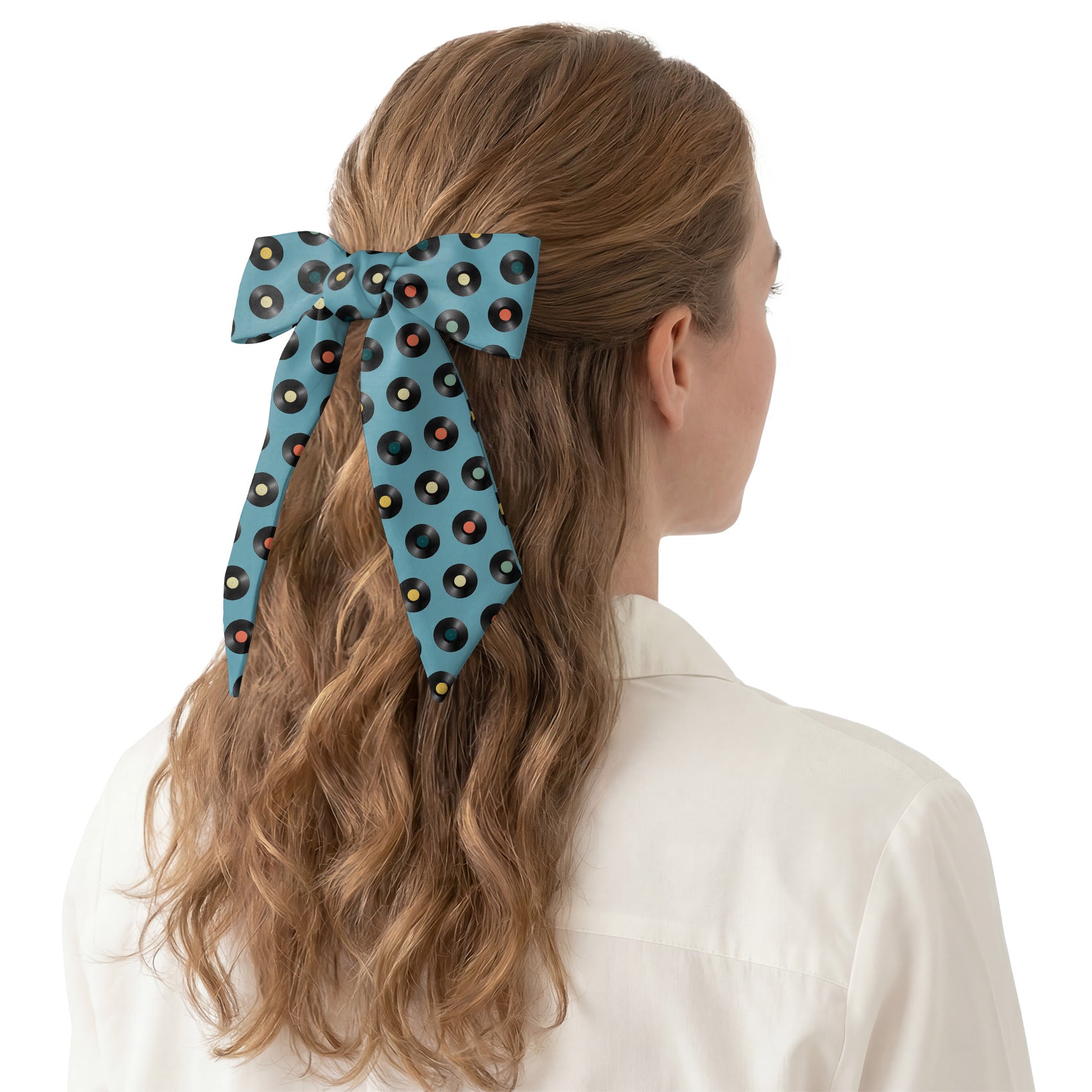 Vinyl Dots Hair Scarf - Hair Scarf - Knotty Tie Co.