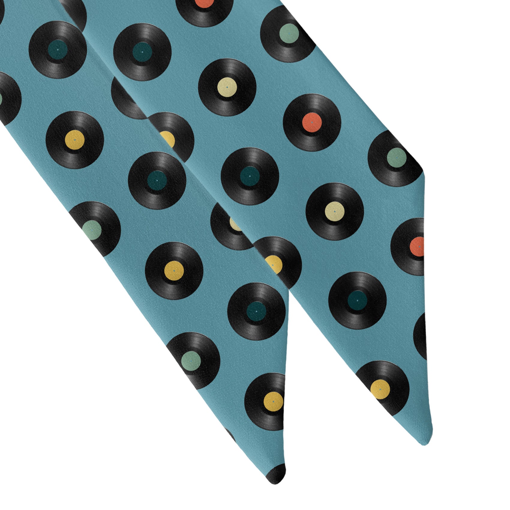 Vinyl Dots Hair Scarf - Scarf Tapered Ends - Knotty Tie Co.