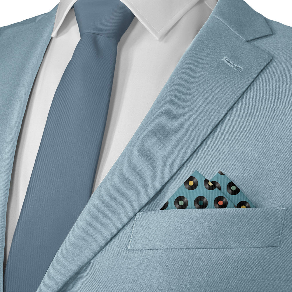 Vinyl Dots Pocket Square - Matching Necktie- Knotty Tie Co.