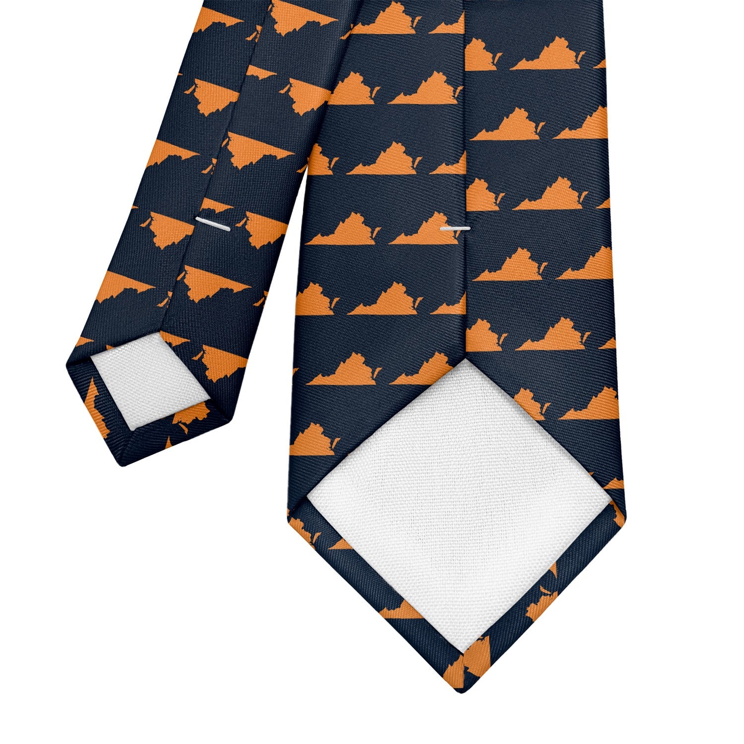 Virginia State Outline Necktie - Tipping - Knotty Tie Co.