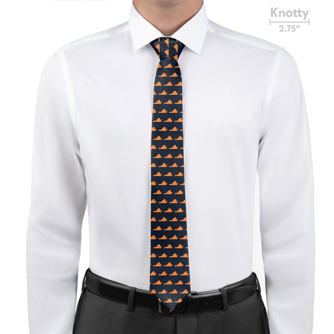 Virginia State Outline Necktie - Knotty - Knotty Tie Co.