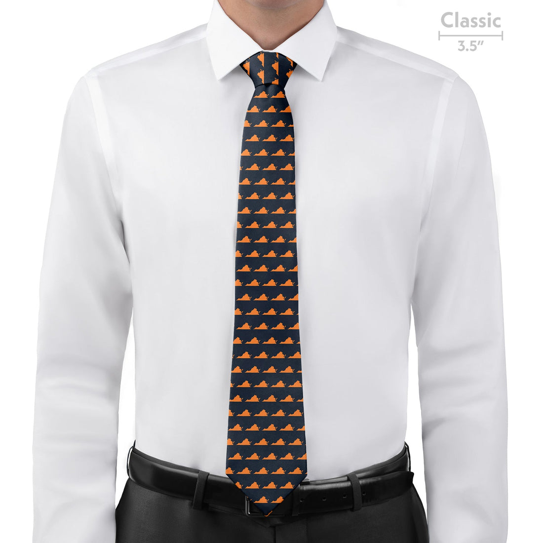 Virginia State Outline Necktie - Classic - Knotty Tie Co.