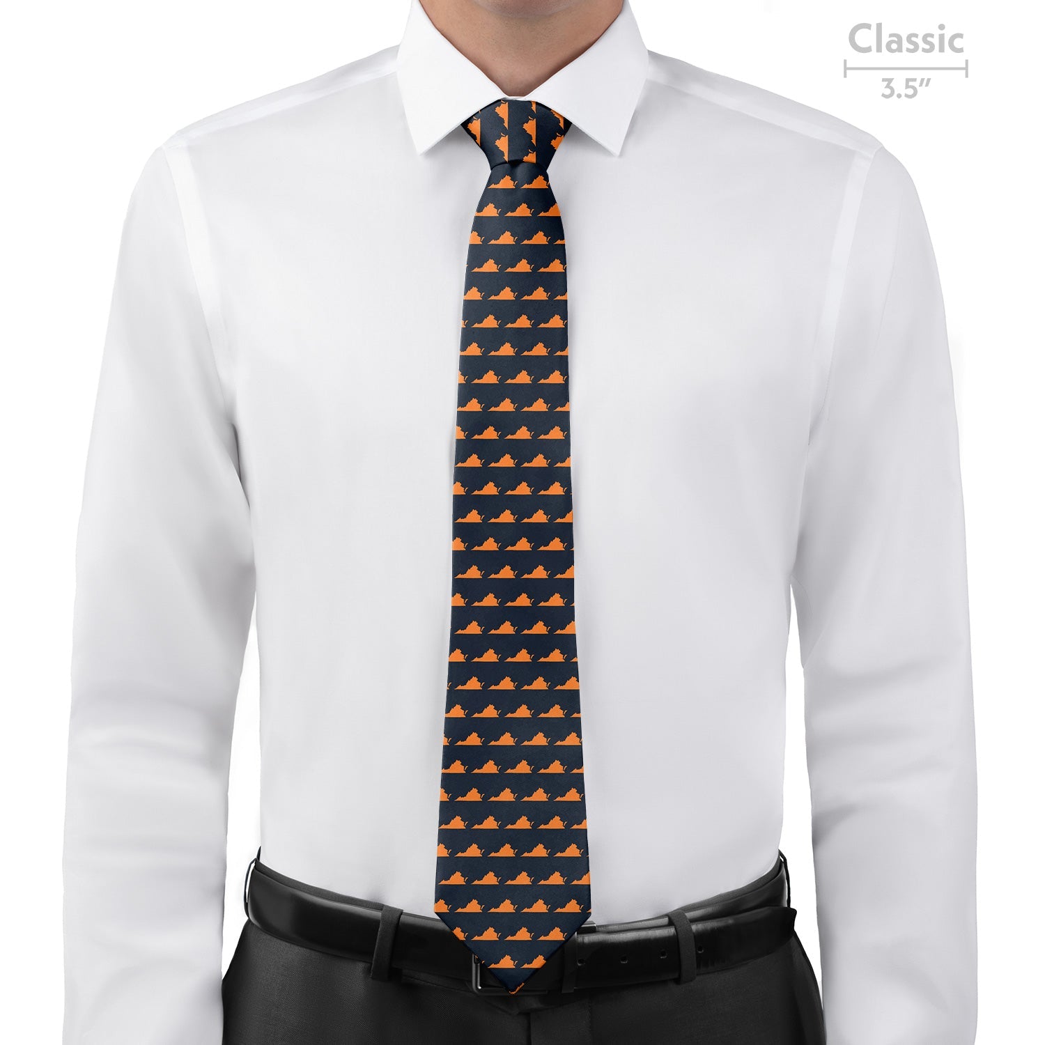 Virginia State Outline Necktie - Classic - Knotty Tie Co.