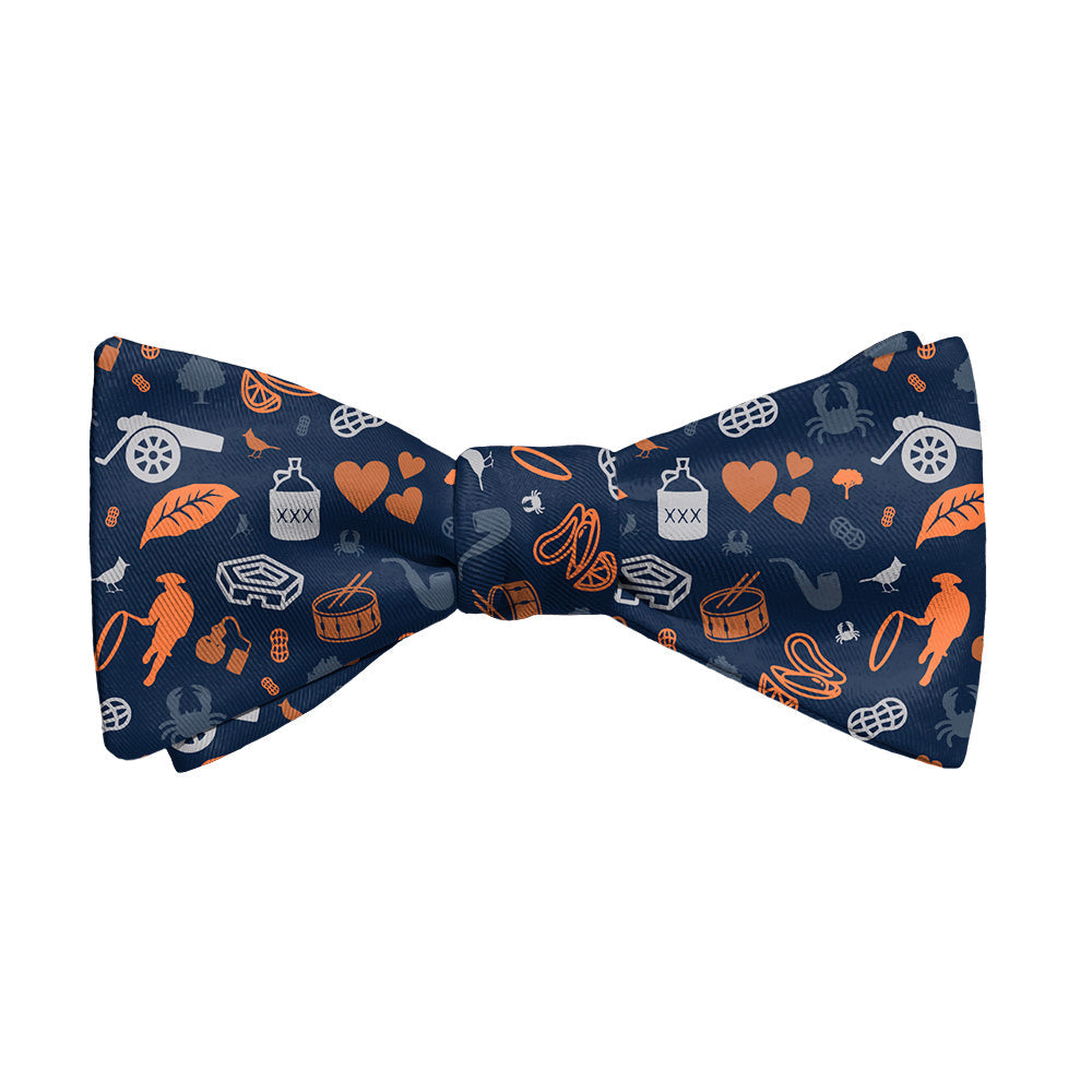 Virginia State Heritage Bow Tie - Adult Standard Self-Tie 14-18" -  - Knotty Tie Co.