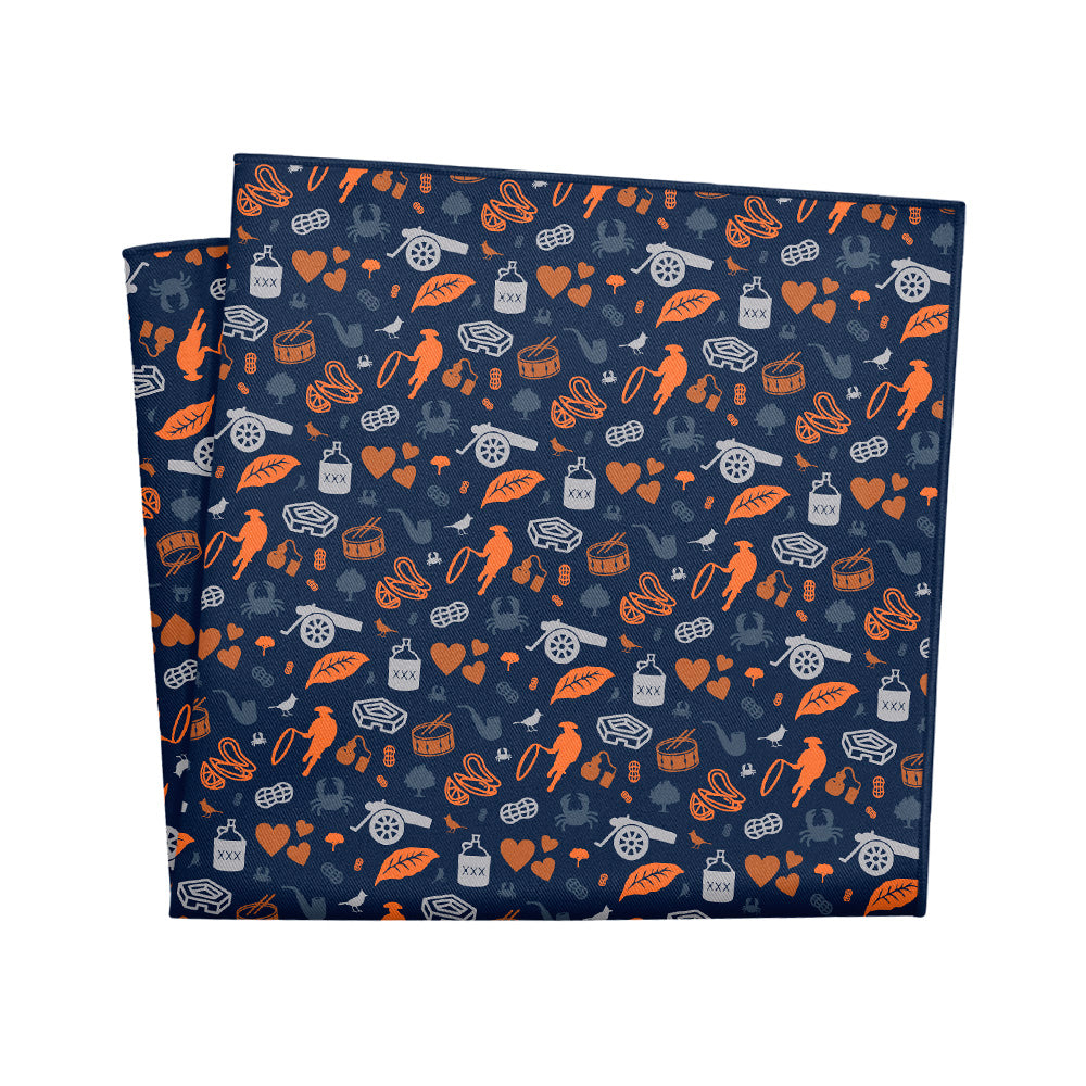 Virginia State Heritage Pocket Square - 12" Square - Knotty Tie Co.