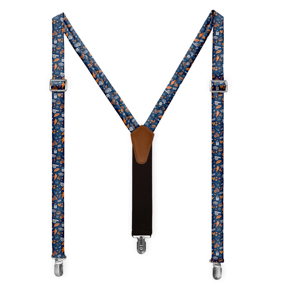 Virginia State Heritage Suspenders - Full Front View - Knotty Tie Co.