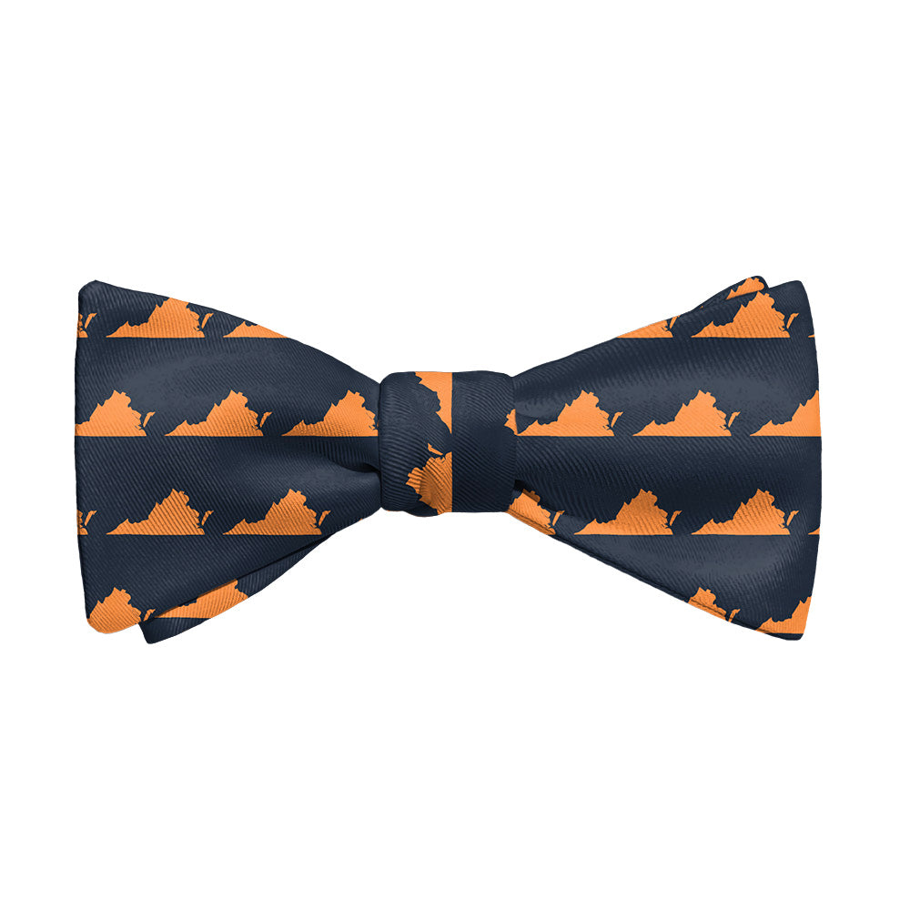 Virginia State Outline Bow Tie - Adult Standard Self-Tie 14-18" -  - Knotty Tie Co.