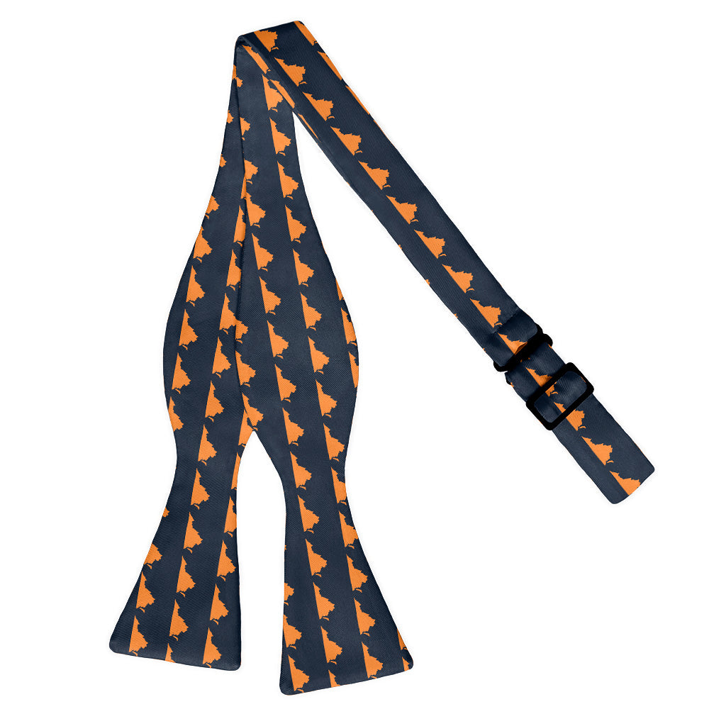 Virginia State Outline Bow Tie - Self Tie Flat - Knotty Tie Co.
