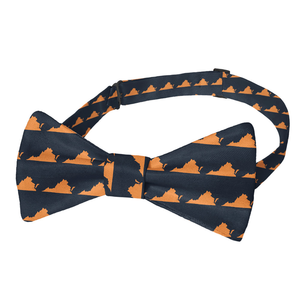 Virginia State Outline Bow Tie - Pre-Tied Bow Tie - Knotty Tie Co.