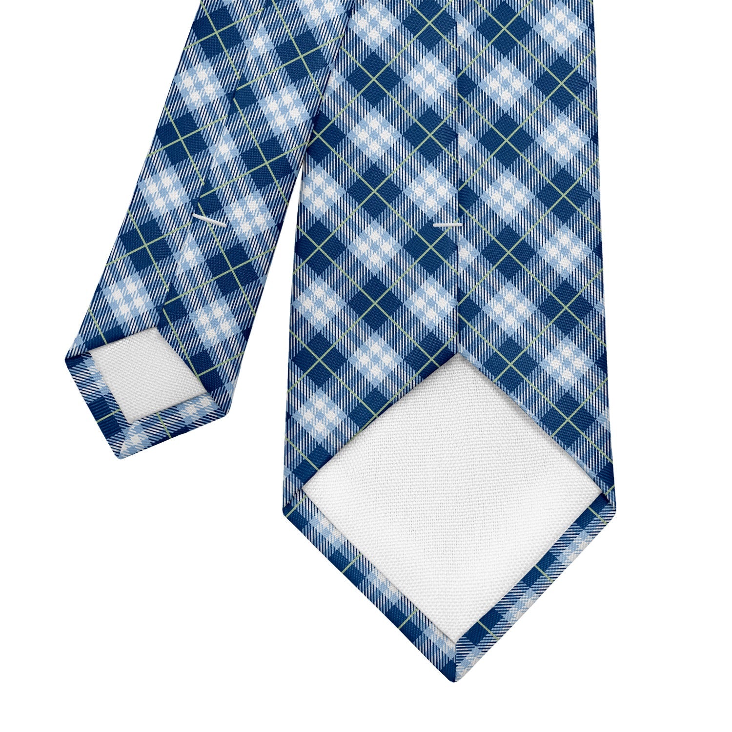 Waffle Plaid Necktie - Tipping - Knotty Tie Co.