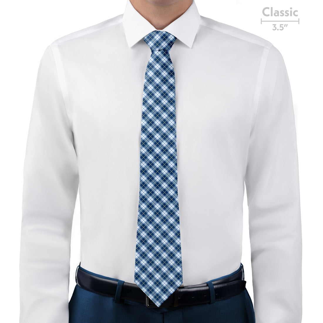 Waffle Plaid Necktie - Classic - Knotty Tie Co.