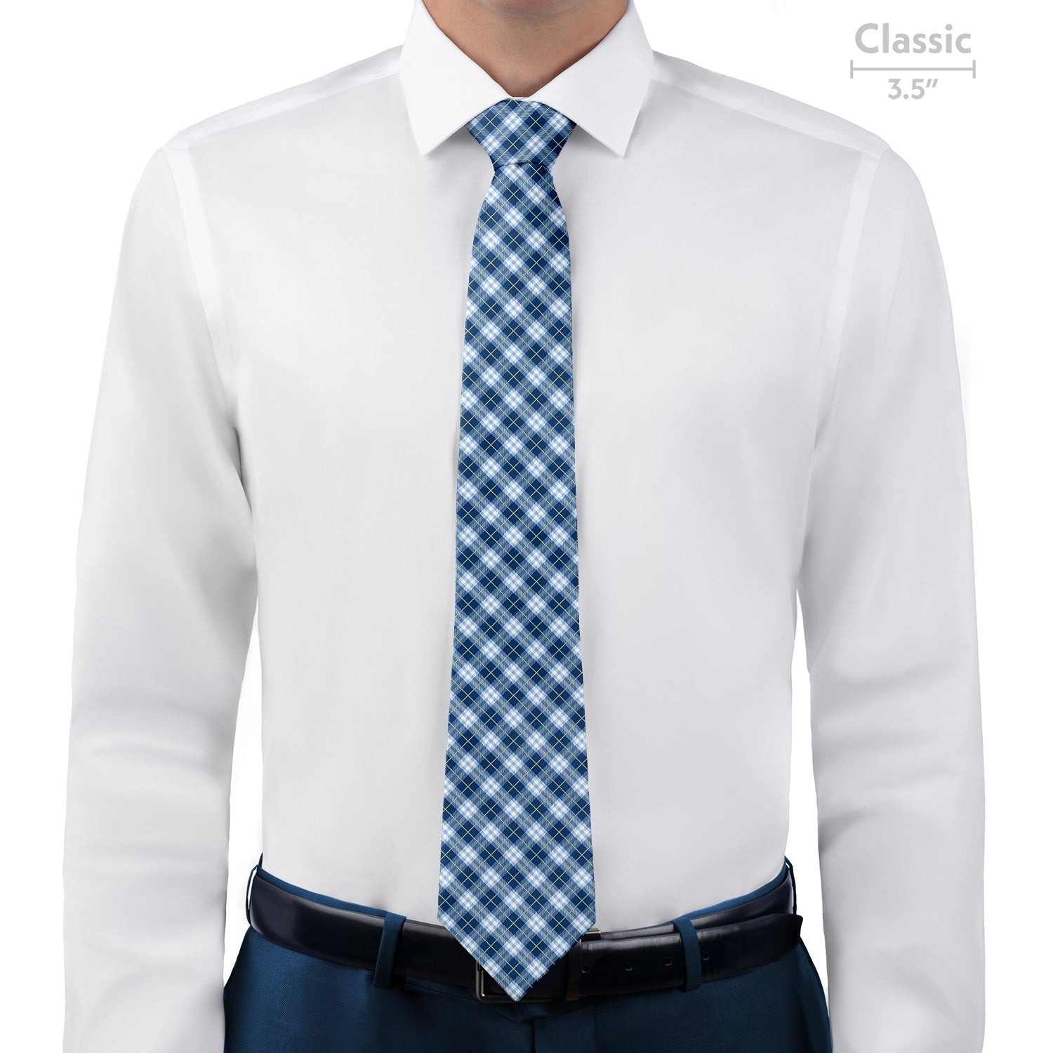 Waffle Plaid Necktie - Classic - Knotty Tie Co.