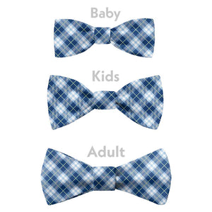 Waffle Plaid Bow Tie - Bow Sizes - Knotty Tie Co.