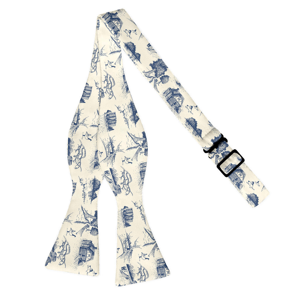 Wash Park Toile Bow Tie - Adult Extra-Long Self-Tie 18-21" -  - Knotty Tie Co.