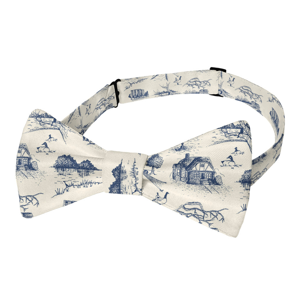 Wash Park Toile Bow Tie - Adult Pre-Tied 12-22" -  - Knotty Tie Co.