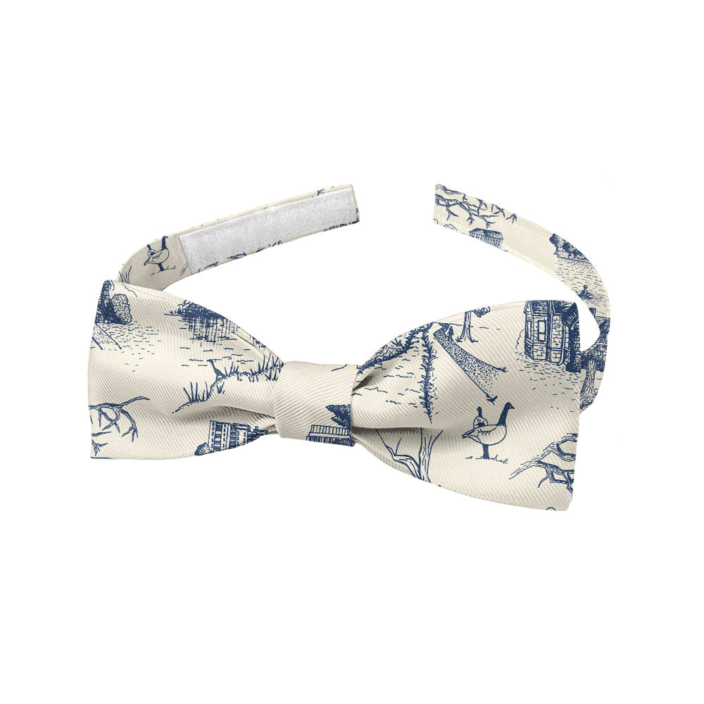 Wash Park Toile Bow Tie - Baby Pre-Tied 9.5-12.5" -  - Knotty Tie Co.