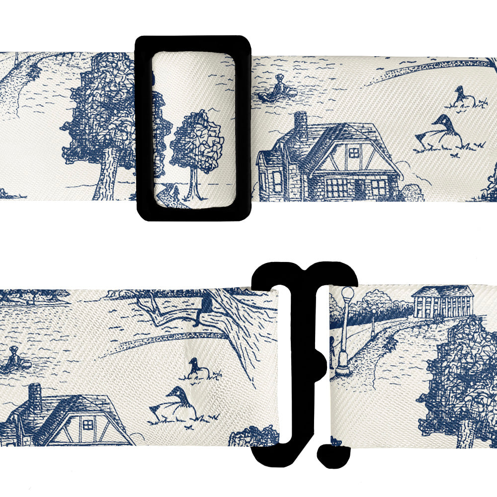 Wash Park Toile Bow Tie - Bow Tie Hardware - Knotty Tie Co.