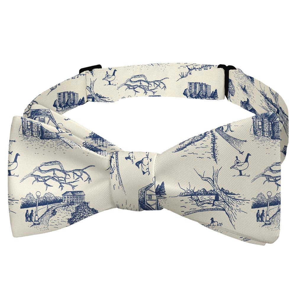 Wash Park Toile Bow Tie - Self Tie Bow Tie - Knotty Tie Co.
