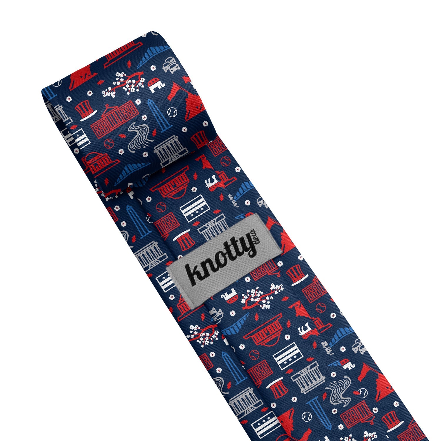 Washington DC Heritage Necktie - Tag - Knotty Tie Co.