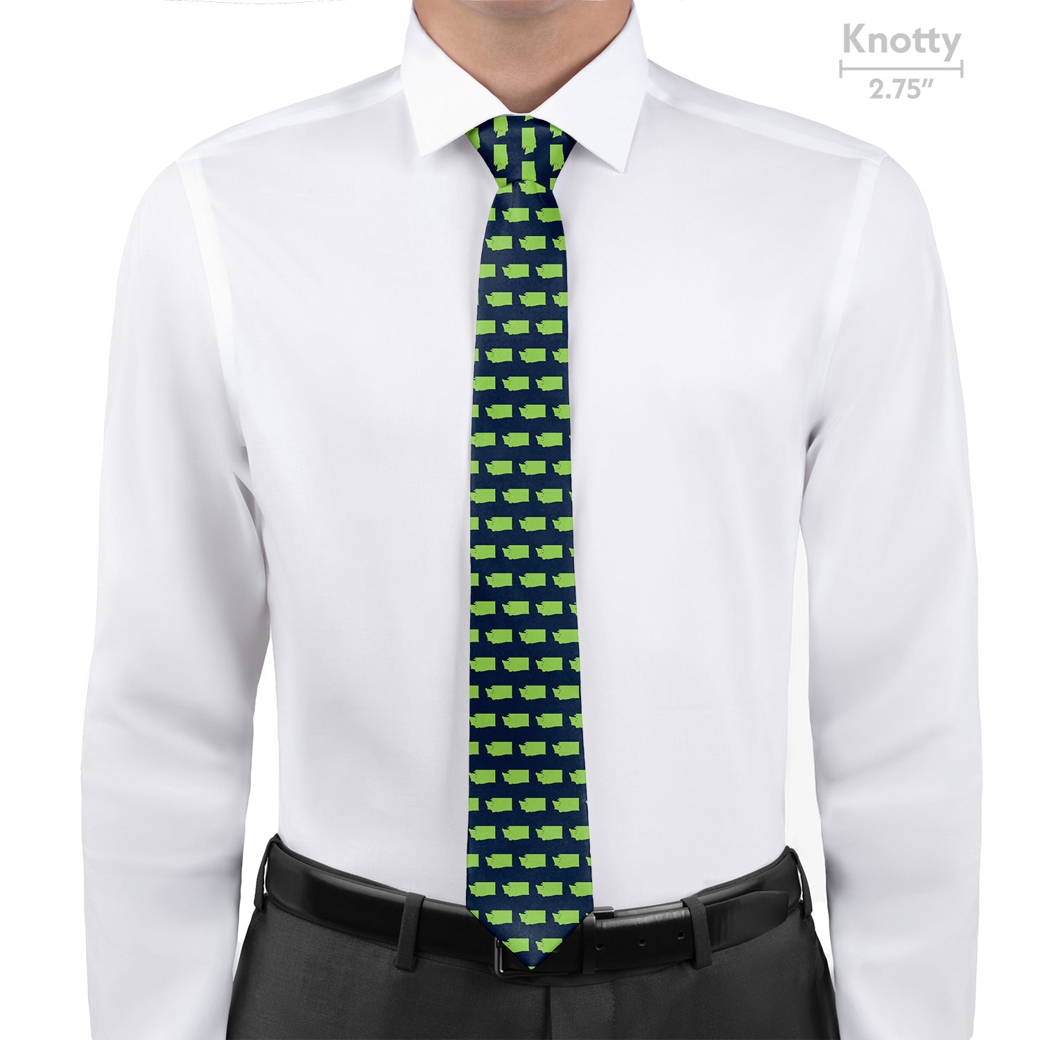 Washington State Outline Necktie - Knotty - Knotty Tie Co.