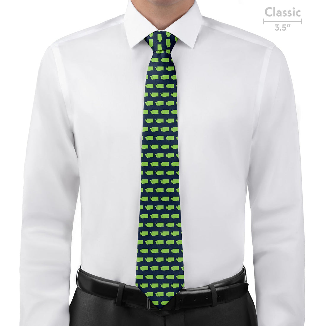 Washington State Outline Necktie - Classic - Knotty Tie Co.