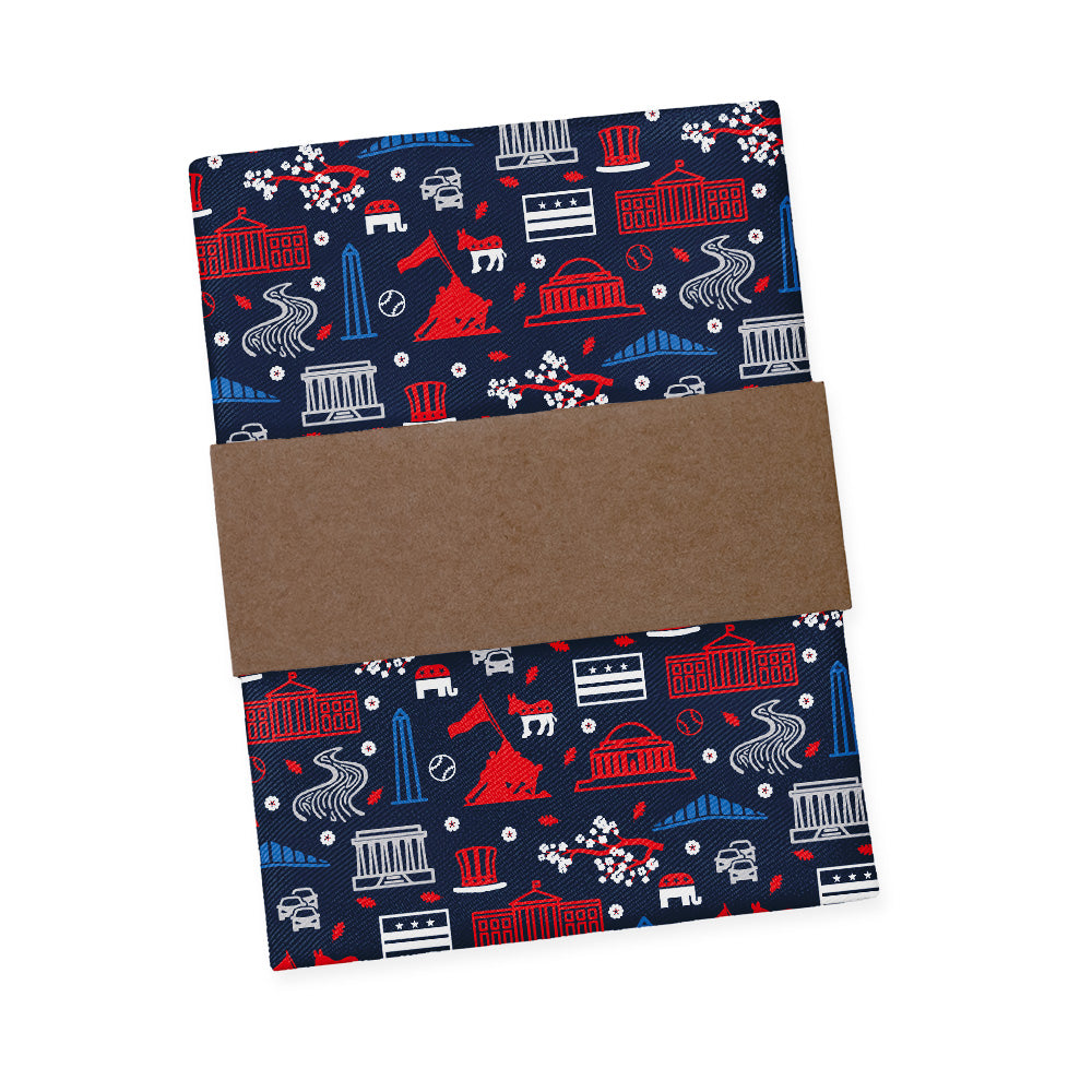 Washington DC Heritage Pocket Square - Packaging - Knotty Tie Co.