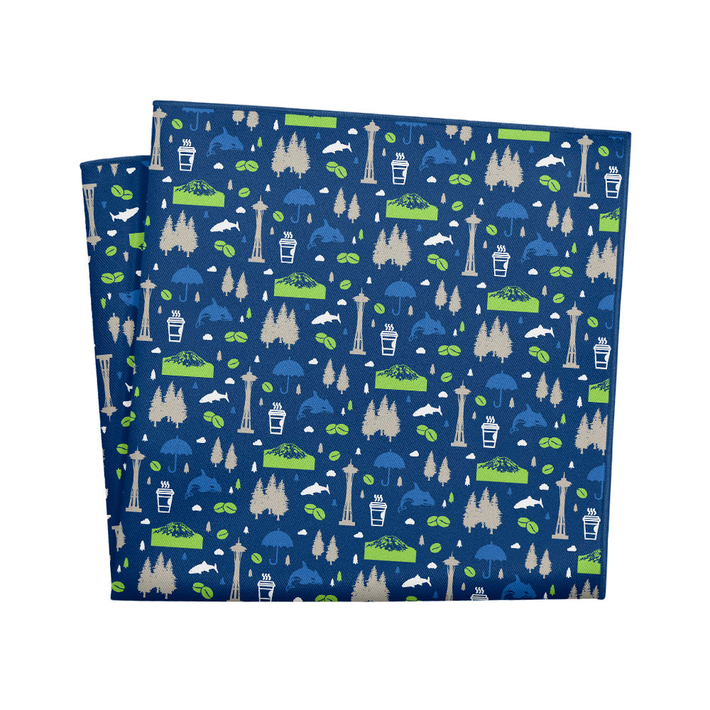 Washington State Heritage Pocket Square - 12" Square - Knotty Tie Co.