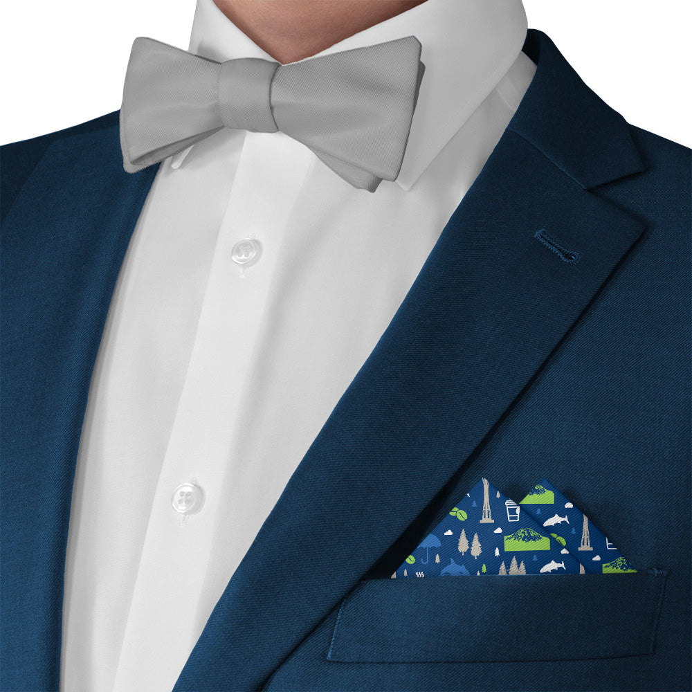 Washington State Heritage Pocket Square - Matching Bow Tie - Knotty Tie Co.