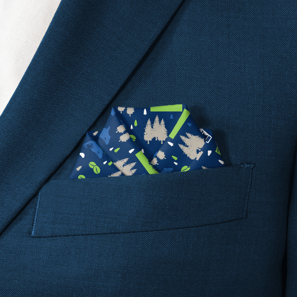 Washington State Heritage Pocket Square - Scalloped Fold - Knotty Tie Co.