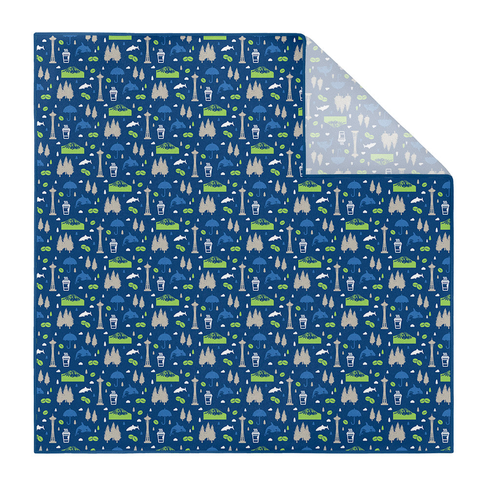 Washington State Heritage Pocket Square - Printed - Knotty Tie Co.