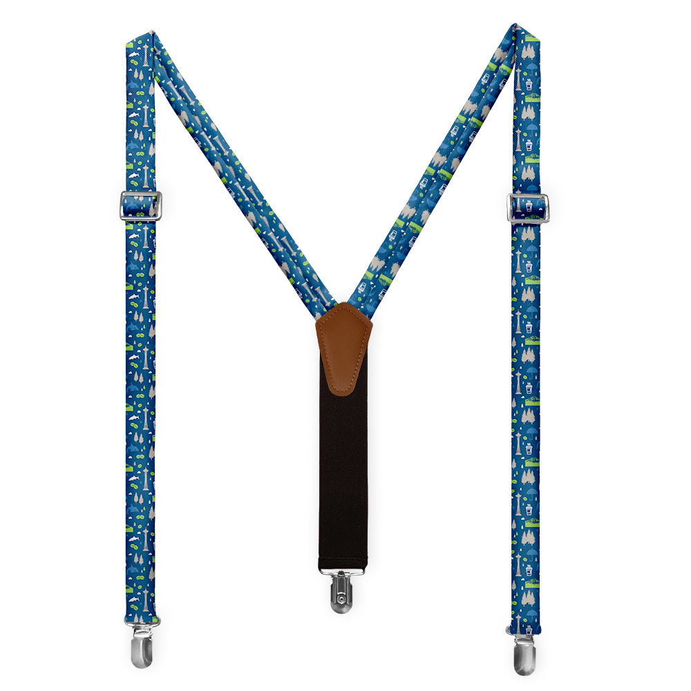 Washington State Heritage Suspenders - Full Front View - Knotty Tie Co.