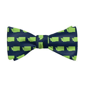Washington State Outline Bow Tie - Adult Standard Self-Tie 14-18" -  - Knotty Tie Co.