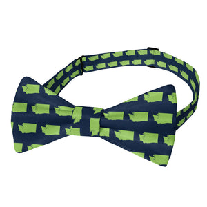 Washington State Outline Bow Tie - Adult Pre-Tied 12-22" -  - Knotty Tie Co.