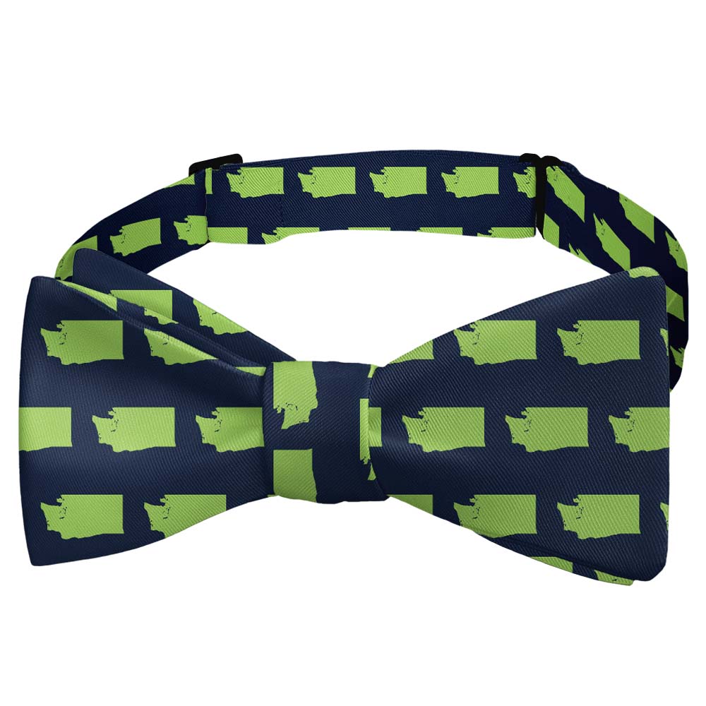 Washington State Outline Bow Tie - Self Tie Bow Tie - Knotty Tie Co.
